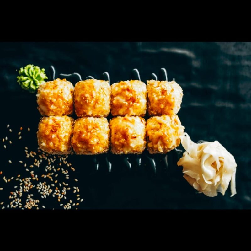 Запеченные микс ролл с Креветкой
